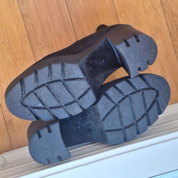 ASOS Chunky Heel Boots Black Suede Chelsea US size 8 - Picture 16 of 16